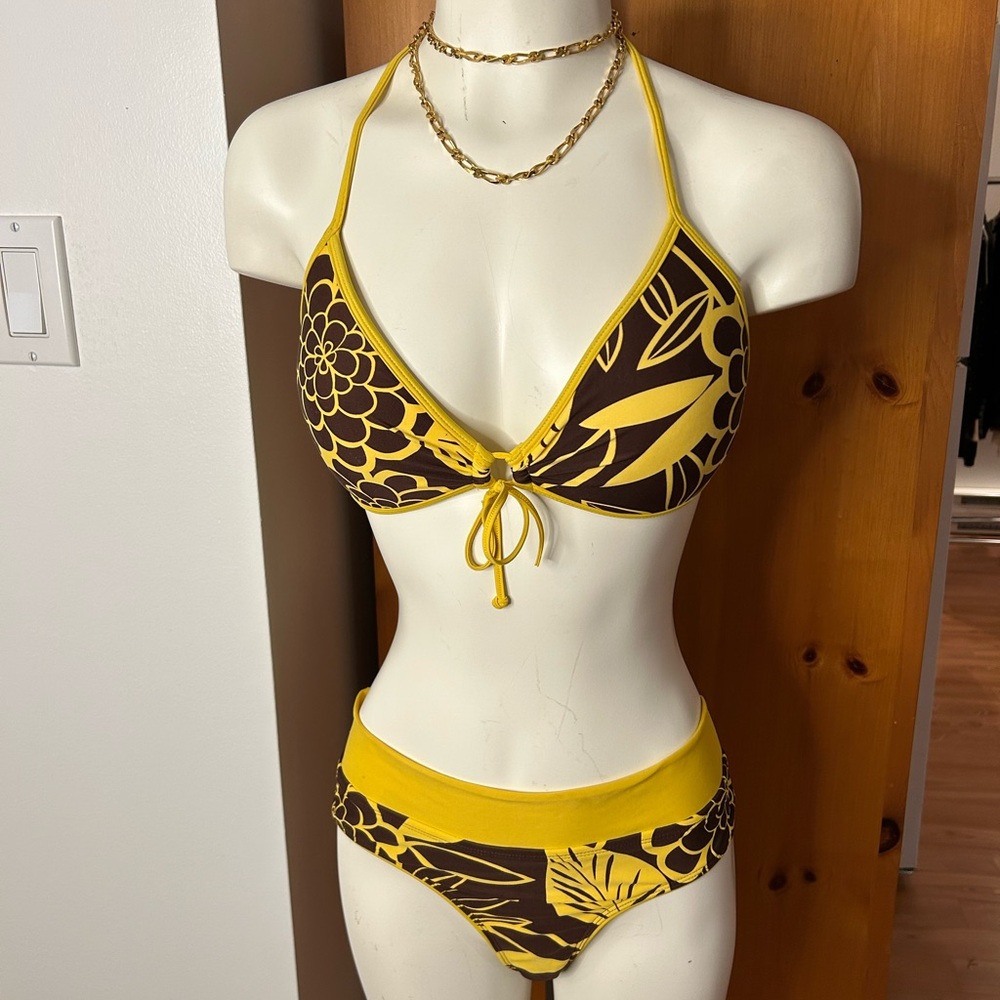 Body Glove Yellow and Brown Bikini